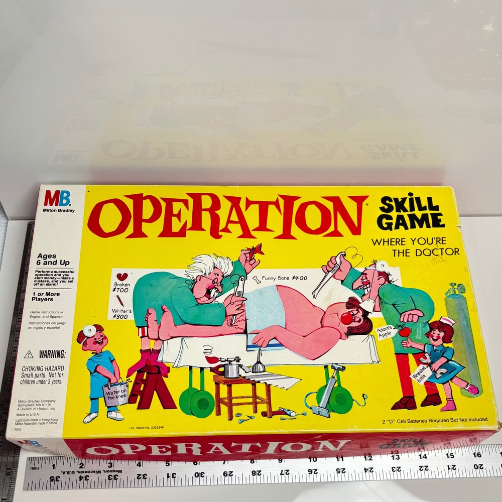 Vintage Game Operation 1965 Milton Bradley Skill Game Retro Toy - Picture 7 of 9